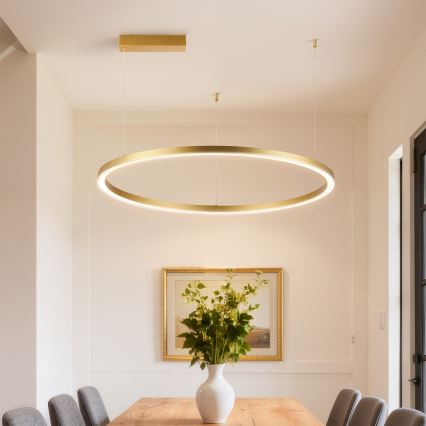Brilagi - LED-himmennettävä riippuvalaisin vaijerilla PORTOFINO LED/60W/230V 3000-6000K Ø 80 cm kultainen + kaukosäädin