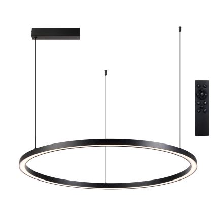 Brilagi - Himennettävä LED-riippuvalaisin kaapelilla PORTOFINO LED/98W/230V 3000-6000K musta + kaukosäädin