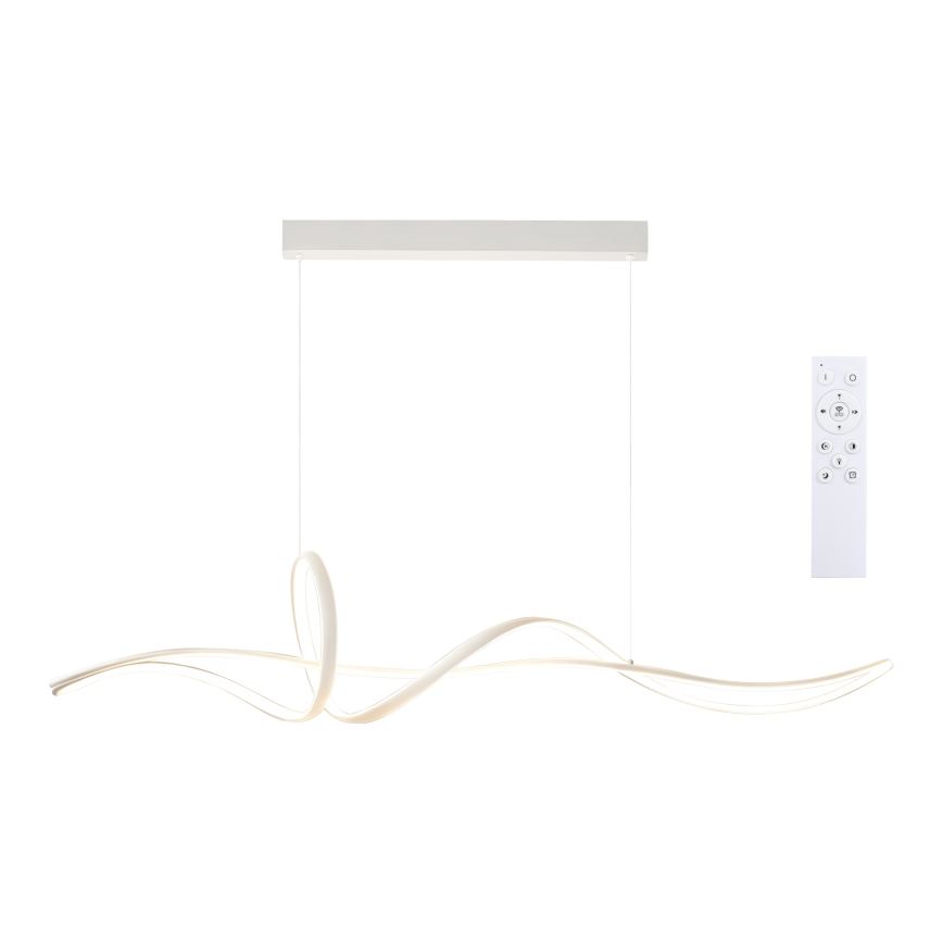 Brilagi - himmennettävä LED-riippuvalaisin vaijerilla SIGNATURE LED/55W/230V 3000-6000K 120x23 cm valkoinen + kaukosäädin