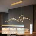Brilagi - himmennettävä LED-riippuvalaisin kaapelilla SIGNATURE LED/55W/230V 3000-6000K 120x23 cm kulta + kaukosäädin