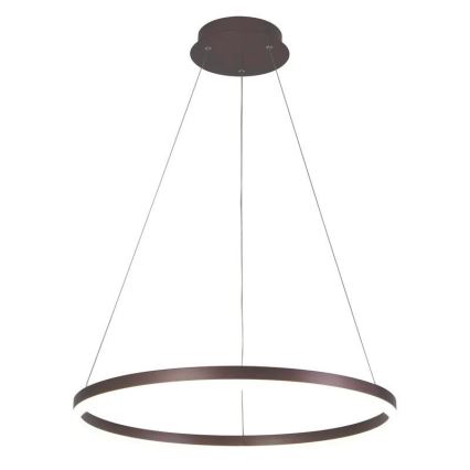 Brilagi - Himennettävä LED-riippuvalaisin kaapelilla CIRCLE LED/42W/230V 3000-6500K Ø 60 cm ruskea + kaukosäädin