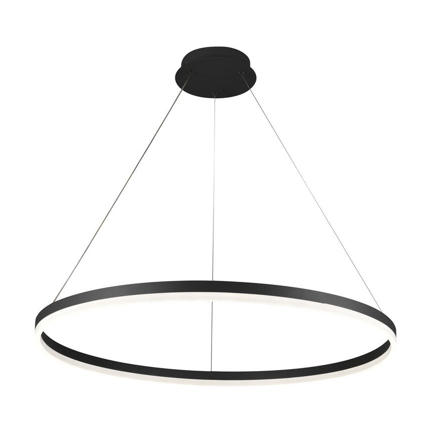 Brilagi - LED-himmennettävä vaijeririippuvalaisin CIRCLE LED/55W/230V 3000-6500K halkaisija 80 cm musta + kauko-ohjain