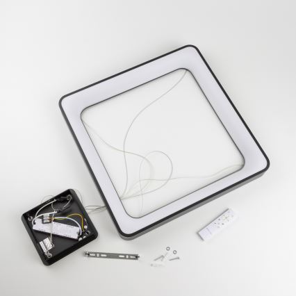 Brilagi - LED-himmennettävä riippuvalaisin vaijerilla FALCON II LED/125W/230V 3000-6500K 60x60 cm musta + kaukosäädin