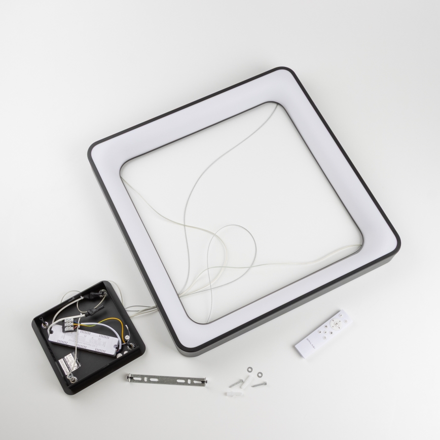 Brilagi - LED-himmennettävä riippuvalaisin vaijerilla FALCON II LED/125W/230V 3000-6500K 60x60 cm musta + kaukosäädin