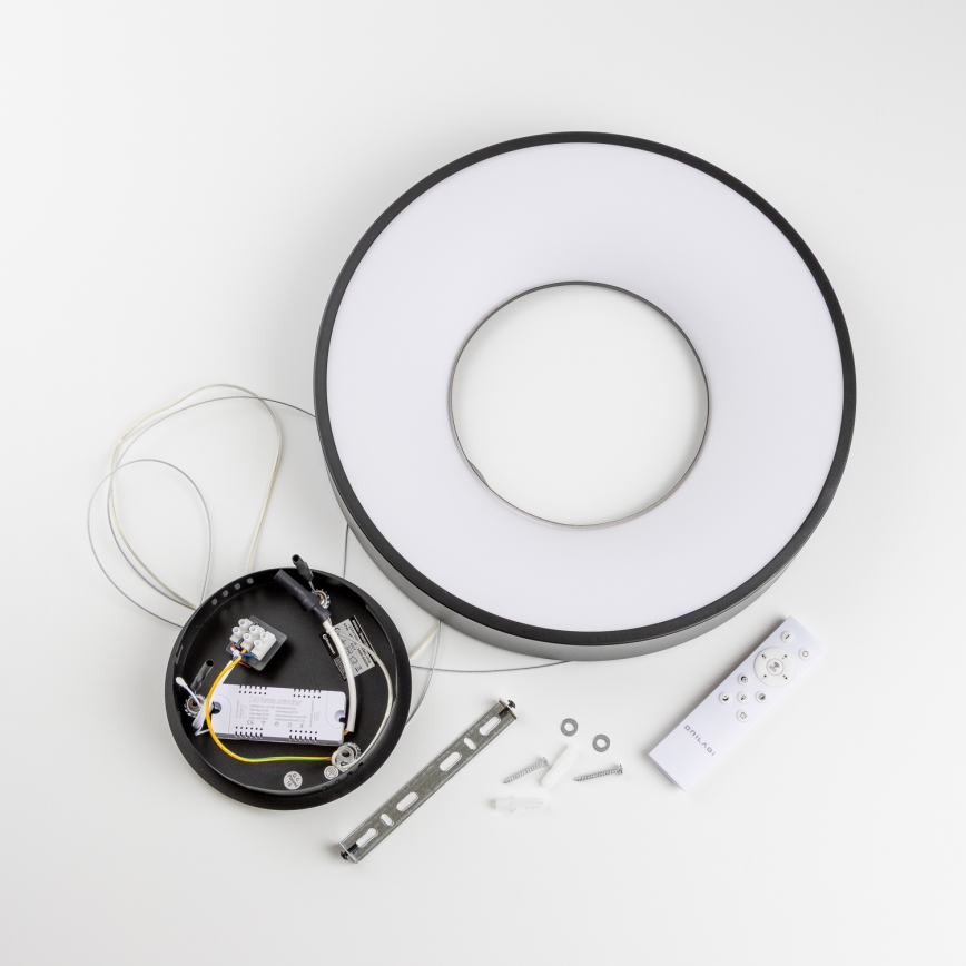 Brilagi - LED-himmennettävä riippuvalaisin vaijerilla FALCON II LED/67 W/230 V 3000–6500 K Ø 40 cm musta + kaukosäädin