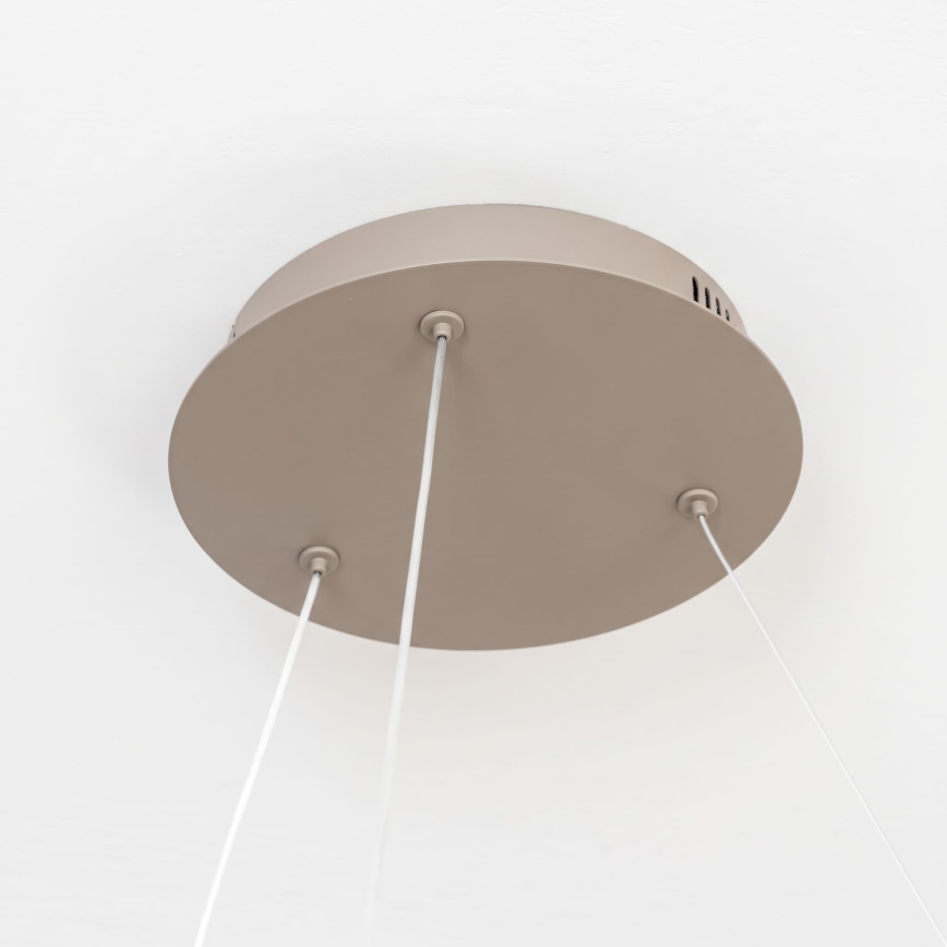 BRILAGI - Himmennettävä LED-riippuvalaisin kaapelilla FALCON II LED/99W/230V 3000-6500K halkaisija 60 cm beige + kaukosäädin