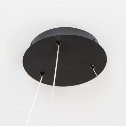 Brilagi - himmennettävä LED-riippuvalaisin vaijerilla FALCON II, 99 W, 230 V, 3000–6500 K, Ø 60 cm, musta + kaukosäädin