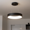 Brilagi - himmennettävä LED-riippuvalaisin vaijerilla FALCON LED/40W/230V 3000–6500K Ø 45 cm musta + kaukosäädin