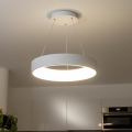Brilagi - Himmennettävä LED-riippuvalaisin vaijerilla FALCON LED/80W/230V 3000-6500K halkaisija 60 cm valkoinen + kaukosäädin