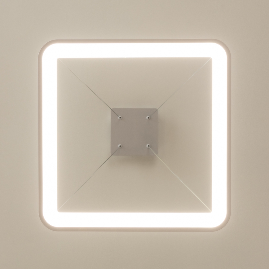 Brilagi - LED-himmennettävä riippuvalaisin vaijerilla FALCON SLIM LED/50W/230V 3000-6500K 50x50 cm valkoinen + kaukosäädin