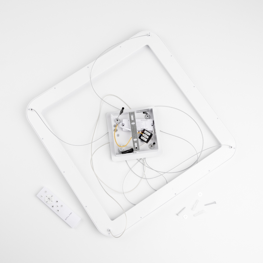 Brilagi - LED-himmennettävä riippuvalaisin vaijerilla FALCON SLIM LED/50W/230V 3000-6500K 50x50 cm valkoinen + kaukosäädin