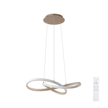 Brilagi - LED himmennettävä riippuvalaisin INFINITY vaijerilla LED/55W/230V 3000-6000K 50x50 cm beige + kaukosäädin