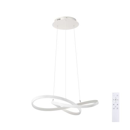 Brilagi - INFINITY himmennettävä vaijerikiinnitteinen LED-riippuvalaisin LED/55W/230V 3000-6000K 50x50 cm valkoinen + kaukosäädin