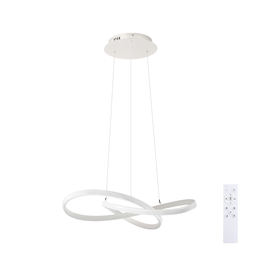 Brilagi - INFINITY himmennettävä vaijerikiinnitteinen LED-riippuvalaisin LED/55W/230V 3000-6000K 50x50 cm valkoinen + kaukosäädin