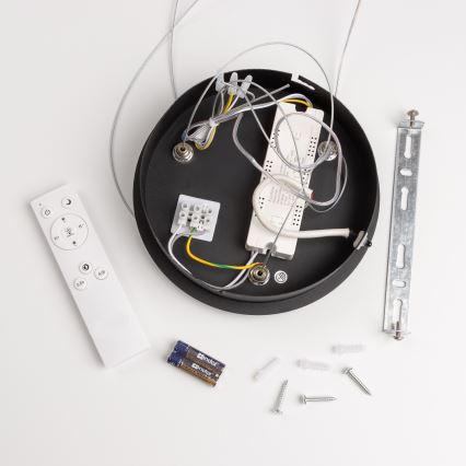 Brilagi - himmennettävä LED-riippuvalaisin vaijerilla FALCON LED/40W/230V 3000–6500K Ø 45 cm musta + kaukosäädin