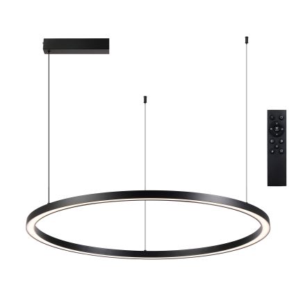 Brilagi - himmennettävä LED-riippuvalaisin vaijerilla PORTOFINO LED/60W/230V 3000–6000K Ø 80 cm musta + kaukosäädin