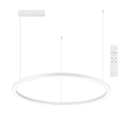 Brilagi - Himennettävä LED-riippuvalaisin vaijerilla PORTOFINO LED/60W/230V 3000-6000K Ø 80 cm valkoinen + kaukosäädin