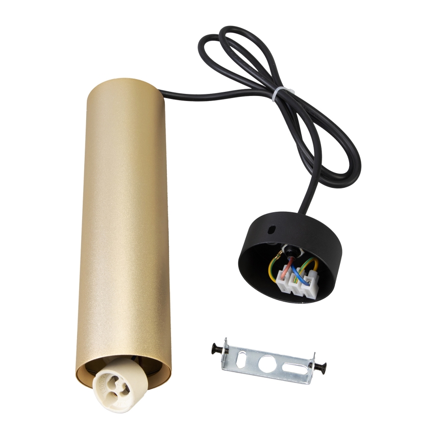 Brilagi - LED RGBW himmennettävä riippuvalaisin vaijerilla SELE 1xGU10/4,8W/230V 3000K musta/kultainen + kaukosäädin