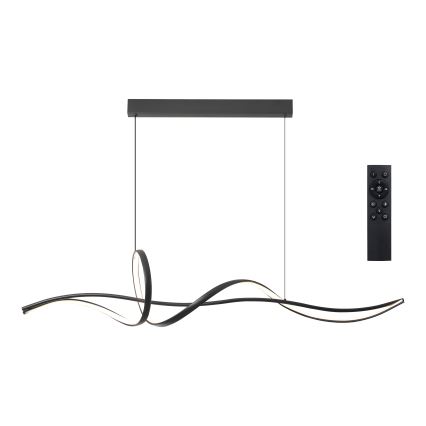 Brilagi - Himmennettävä LED-riippuvalaisin vaijerilla SIGNATURE LED/55W/230V 3000-6000K 120x23 cm musta + kaukosäädin