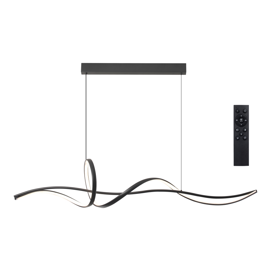 Brilagi - Himmennettävä LED-riippuvalaisin vaijerilla SIGNATURE LED/55W/230V 3000-6000K 120x23 cm musta + kaukosäädin