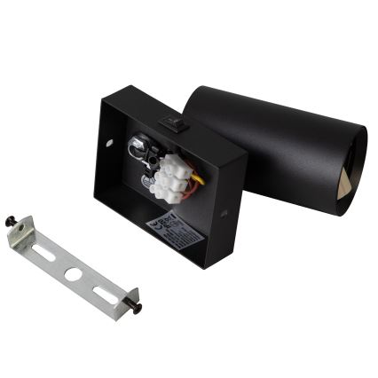 Brilagi - LED RGBW himmennettävä seinään asennettava kohdevalaisin SELE 1xGU10/4,8W/230V 3000K musta + kaukosäädin