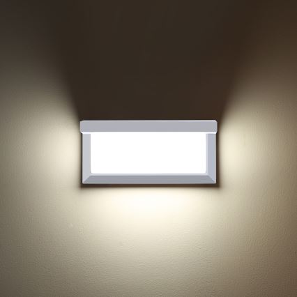 Brilagi - LED-himmennettävä ulkoseinävalaisin BRICKY 1xE27/6W/230V 2700-6500K IP54 valkoinen