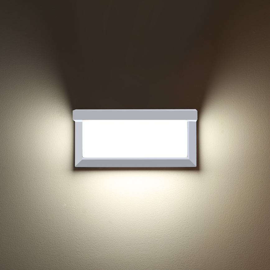 Brilagi - LED-himmennettävä ulkoseinävalaisin BRICKY 1xE27/6W/230V 2700-6500K IP54 valkoinen