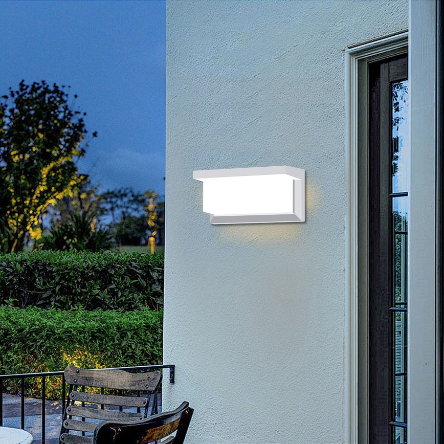 Brilagi - LED-himmennettävä ulkoseinävalaisin BRICKY 1xE27/6W/230V 2700-6500K IP54 valkoinen