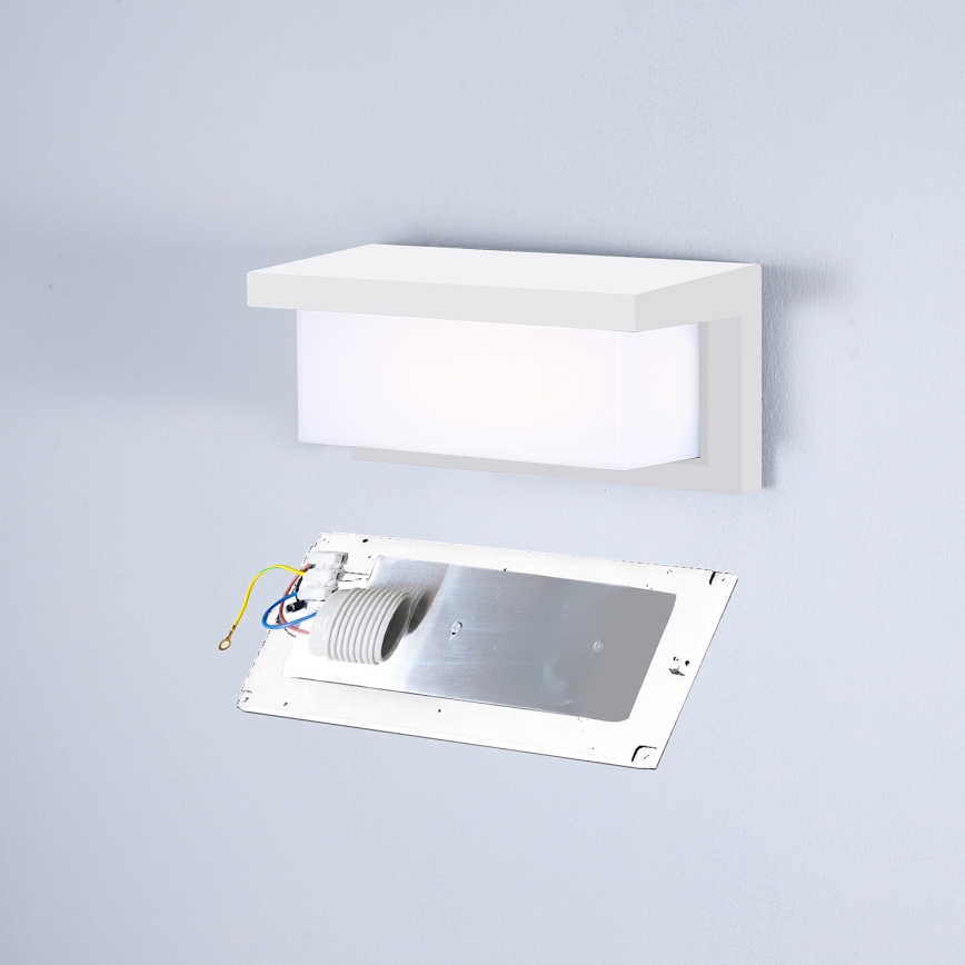Brilagi - LED-himmennettävä ulkoseinävalaisin BRICKY 1xE27/6W/230V 2700-6500K IP54 valkoinen