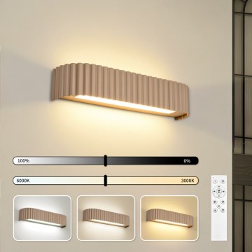 BRILAGI - himmennettävä LED-seinävalaisin FALCON MODERN LED/14W/230V 3000-6000K 40 cm beige + kaukosäädin