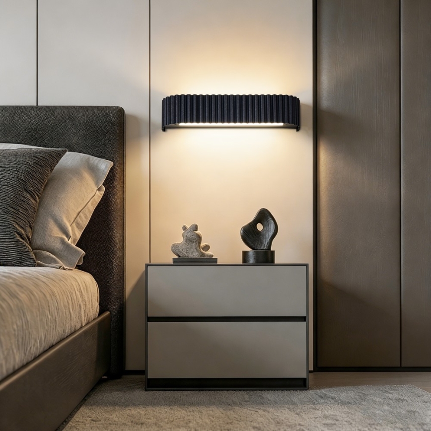 BRILAGI - LED himmennettävä seinävalaisin FALCON MODERN LED/14W/230V 3000-6000K 40 cm musta + kaukosäädin