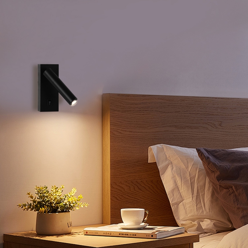 Brilagi - Himmennettävä LED-seinävalaisin MAYA 1xG9/4W/230V musta 2700-6500K Wi-Fi Tuya