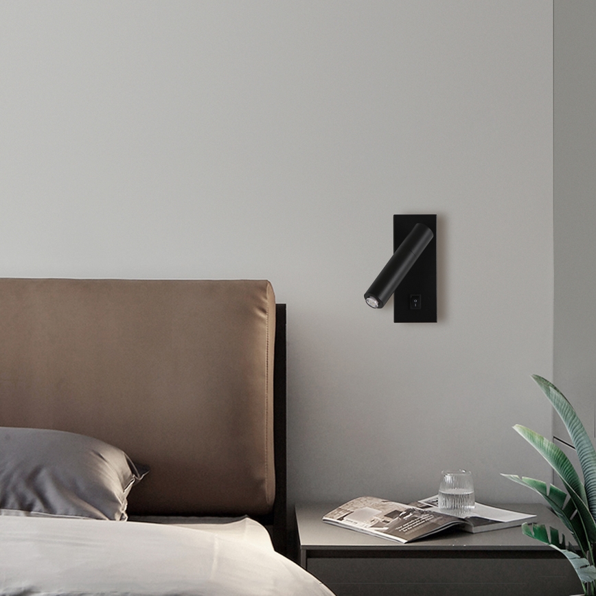 Brilagi - Himmennettävä LED-seinävalaisin MAYA 1xG9/4W/230V musta 2700-6500K Wi-Fi Tuya