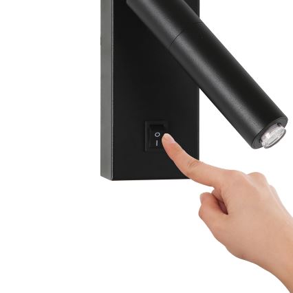 Brilagi - Himmennettävä LED-seinävalaisin MAYA 1xG9/4W/230V musta 2700-6500K Wi-Fi Tuya