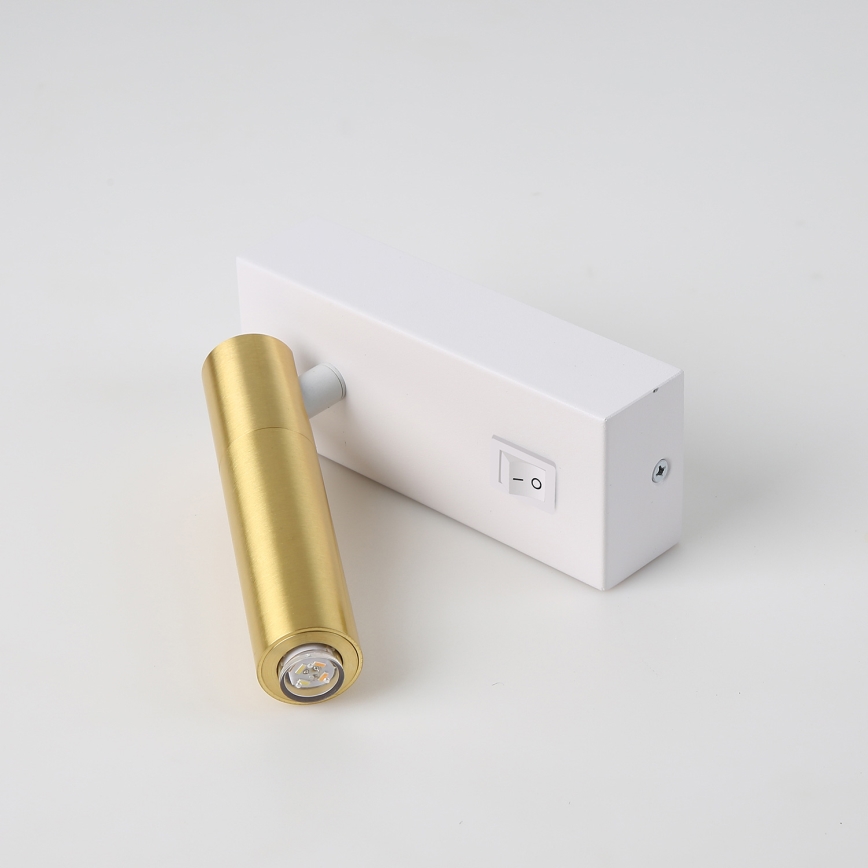 Brilagi - Himmennettävä LED-seinävalaisin MAYA 1xG9/4W/230V valkoinen/kulta 2700-6500K Wi-Fi Tuya