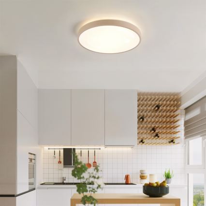 Brilagi - himmennettävä LED-kattovalaisin GLASS POOL DOUBLE LED/48W/230V 3000-6000K 40 cm beige + kaukosäädin