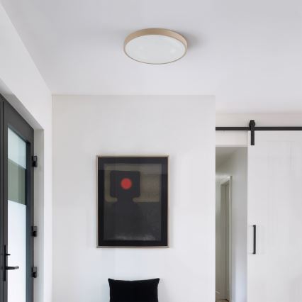 Brilagi - himmennettävä LED-kattovalaisin GLASS POOL DOUBLE LED/48W/230V 3000-6000K 40 cm beige + kaukosäädin