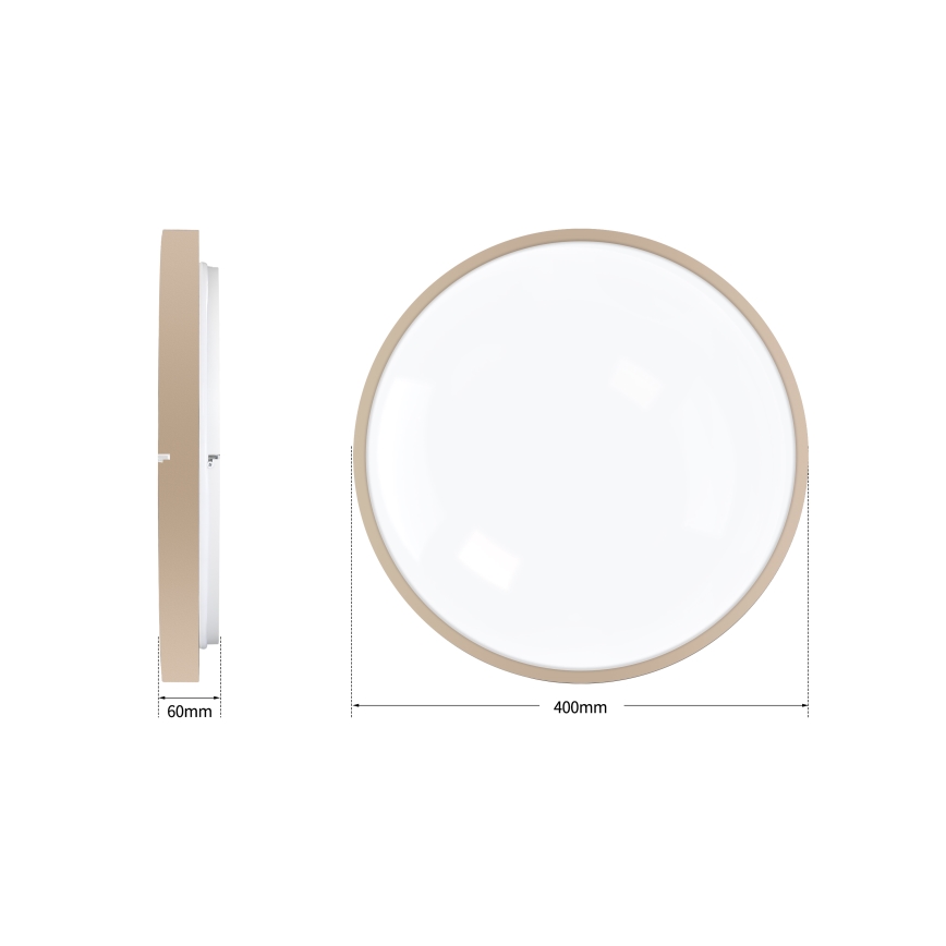 Brilagi - himmennettävä LED-kattovalaisin GLASS POOL DOUBLE LED/48W/230V 3000-6000K 40 cm beige + kaukosäädin