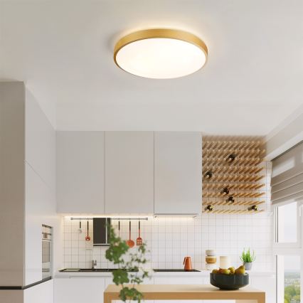 Brilagi - himmennettävä LED-kattovalaisin GLASS POOL DOUBLE LED/48W/230V 3000-6000K 40 cm kultainen + kaukosäädin