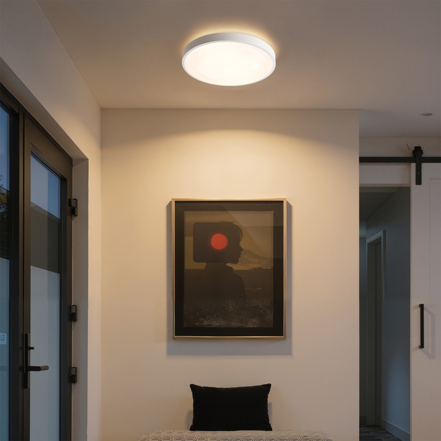 Brilagi - himmennettävä LED-kattovalaisin GLASS POOL DOUBLE LED/48W/230V 3000-6000K 40 cm valkoinen + kaukosäädin