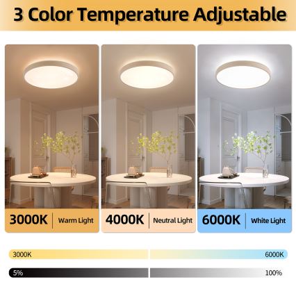 Brilagi - LED-himmennettävä kattovalaisin GLASS POOL DOUBLE LED/80W/230V 3000-6000K 60 cm beige + kaukosäädin
