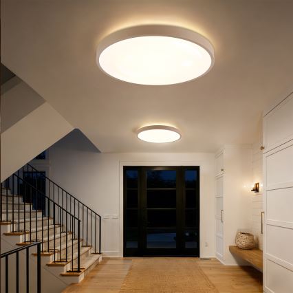 Brilagi - LED-himmennettävä kattovalaisin GLASS POOL DOUBLE LED/80W/230V 3000-6000K 60 cm beige + kaukosäädin