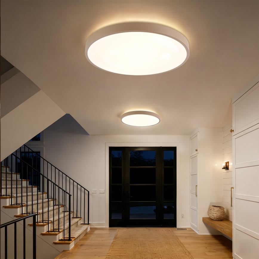 Brilagi - LED-himmennettävä kattovalaisin GLASS POOL DOUBLE LED/80W/230V 3000-6000K 60 cm beige + kaukosäädin