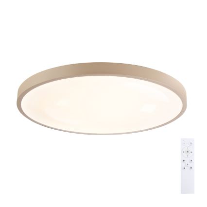Brilagi - LED-himmennettävä kattovalaisin GLASS POOL DOUBLE LED/80W/230V 3000-6000K 60 cm beige + kaukosäädin