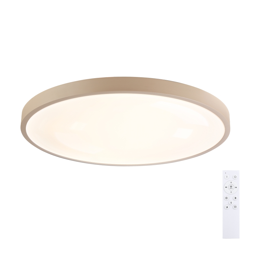 Brilagi - LED-himmennettävä kattovalaisin GLASS POOL DOUBLE LED/80W/230V 3000-6000K 60 cm beige + kaukosäädin