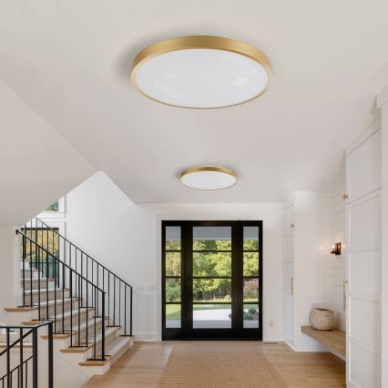 Brilagi - LED-himmennettävä kattovalaisin GLASS POOL DOUBLE LED/80W/230V 3000-6000K 60 cm kultainen + kaukosäädin