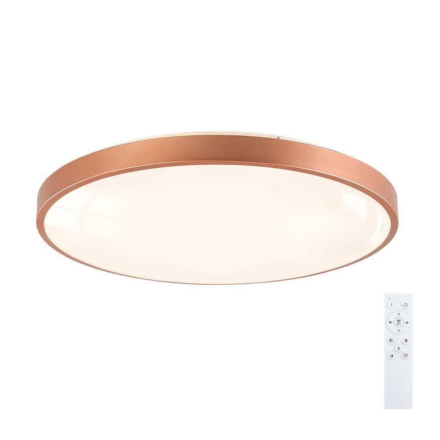 BRILAGI - himmennettävä LED-kattovalaisin GLASS POOL DOUBLE LED/80W/230V Ø 60 cm kuparinvärinen + kaukosäädin