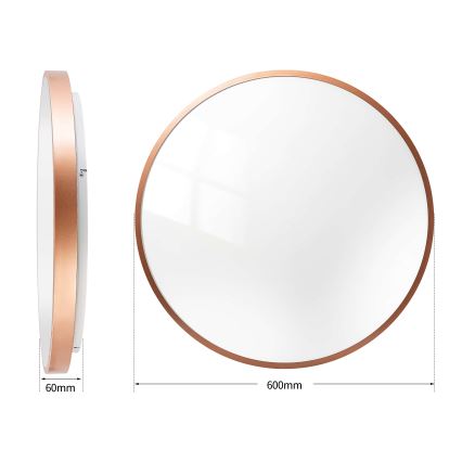 BRILAGI - himmennettävä LED-kattovalaisin GLASS POOL DOUBLE LED/80W/230V Ø 60 cm kuparinvärinen + kaukosäädin