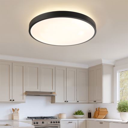 Brilagi - LED-himmennettävä kattovalaisin GLASS POOL DOUBLE LED/80W/230V 3000-6000K 60 cm musta + kaukosäädin