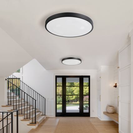 Brilagi - LED-himmennettävä kattovalaisin GLASS POOL DOUBLE LED/80W/230V 3000-6000K 60 cm musta + kaukosäädin